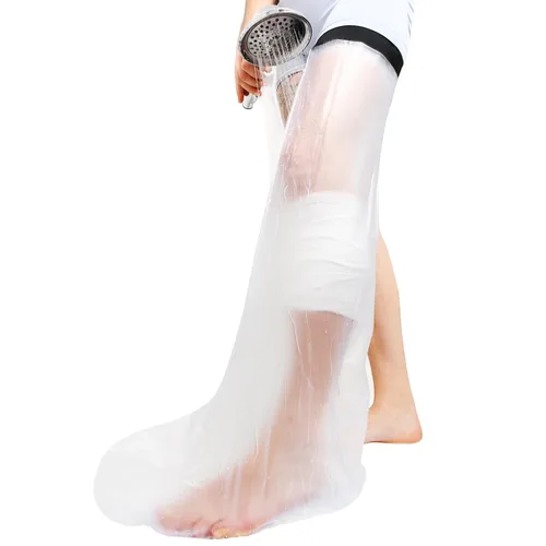 Vista 10 de Fundas pequeñas para brazo de ducha para adultos, funda protectora impermeable para codo de brazo roto, bolsa fundida reutilizable para ducha