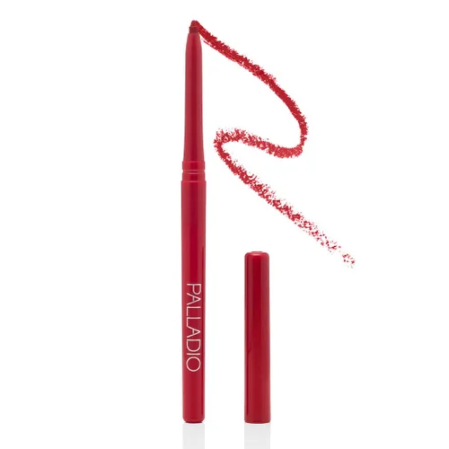 Vista 12 de Palladio Delineador de labios retráctil impermeable de alta pigmentación y color cremoso, delgado enrollable, fórmula a prueba de manchas con larga