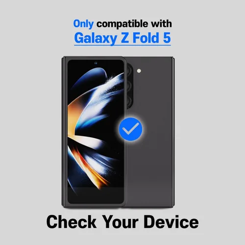 Vista 2 de Whitestone - Paquete de 2 protectores de pantalla de privacidad para Galaxy Z Fold 5 2023, protector de vidrio templado privado de cobertura
