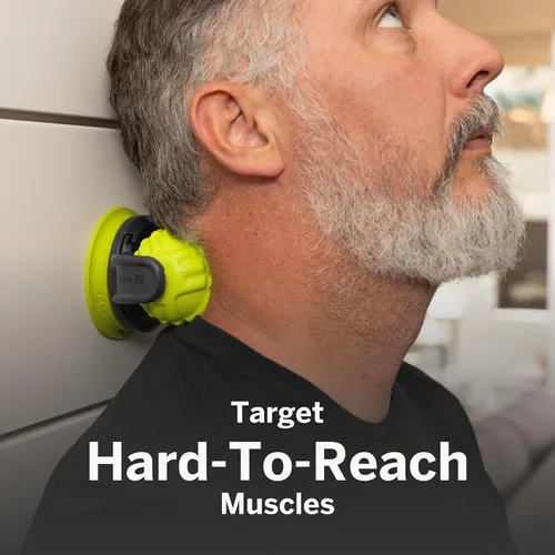 Vista 2 de TRIGGERPOINT Bola de masaje montable Pro – Herramienta de recuperación montada en la pared con accesorios individuales y estilo cacahuete, espuma