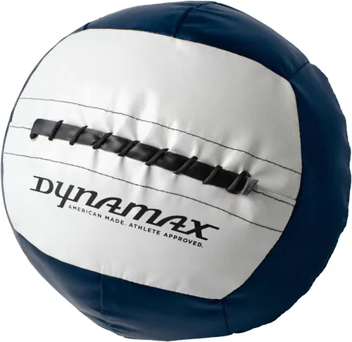 Vista 5 de Dynamax Standard Medicine Ball, 4–30 lb Soft Shell Wall Ball, 14-Inch Weighted Exercise Ball for Strength Training, Core Workouts, Conditioning &