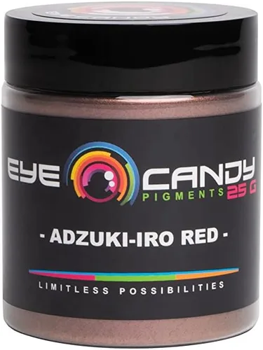 Vista 5 de Eye Candy Polvo de pigmento de mica premium Adzuki-IRO rojo (25 G), multiusos, aditivo para artes y manualidades, epoxi, arte de resina, esmalte