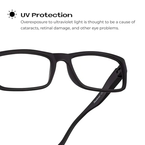 Vista 4 de Readerest - Lentes para lectura con bloqueo de luz azul, bisagras de resorte, protección UV