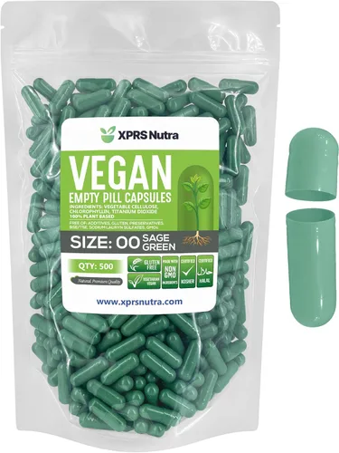 Vista 39 de XPRS Nutra Cápsulas vacías de tamaño 00 – 100 cápsulas veganas vacías – Pastillas vacías vegetarianas – Relleno de cápsulas vegetales DIY