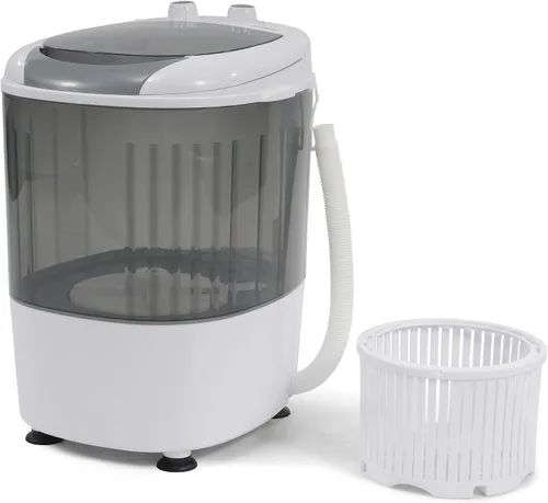 Vista 8 de Elevon Lavadora Portátil de Doble Tina de 9.9 Libras de Capacidad, (7.7 Libras) y Centrifugadora (2.2 Libras) Combo Mini Lavadora Compacta