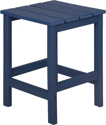 Vista 10 de WestinTrends Malibu - Mesa auxiliar cuadrada para silla Adirondack, color azul marino