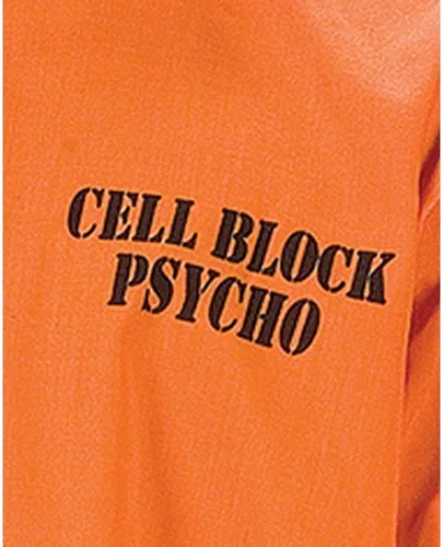 Vista 4 de FunWorld Cell Block Caníbal Psicópata Disfraz Adulto Naranja