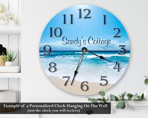 Vista 8 de Montana - Reloj de pared grande de 10.5 pulgadas para dormitorio, oficina, casa de campo
