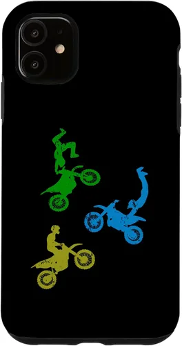 Vista 5 de iPhone 15 Freestyle Motocross Dirtbike Wheelie Enduro Motorcycle Boys Case