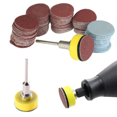 Vista 4 de Saiper 100 unidades de discos de lijado de 1 pulgada/0.984 in Kit de disco de lijadora para Dremel