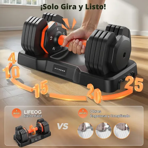 Vista 4 de 2026 FDB2 Updated Adjustable Dumbbell Set of 2, 5-in-1/10-in-1 Weights Dumbbell Set with Storage Box, 25lbs/55lbs Adjustable Weights with Anti-slip