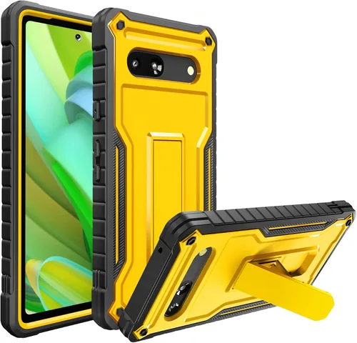 Vista 18 de Funda para Google Pixel 7, protección de grado militar a prueba de golpes con protector de pantalla HD de vidrio templado y soporte compatible