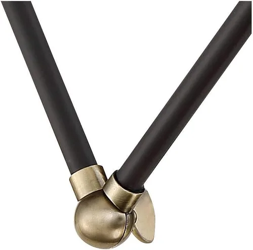 Vista 9 de 360 Lighting Wray - Lámpara de pared moderna con brazo oscilante ajustable para interiores con cable, juego de 2 lámparas de latón antiguo negro