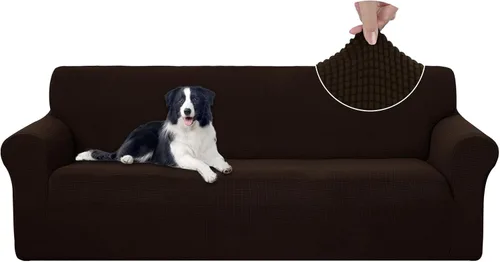 Vista 89 de U-NICE HOME Funda para sofá biplaza elástica, cubierta para sofá, funda para sillón, protector de muebles para sofá con 2 cojines, funda para sofá