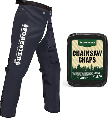 Vista 17 de FORESTER Chainsaw Chaps for Men & Women Apron-Style Chaps with Pocket & Adjustable Waist Chainsaw Safety Equipment