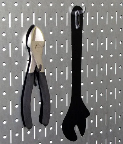 Vista 5 de Wall Control Pegboard - Organizador básico de herramientas utilitarias con accesorios negros