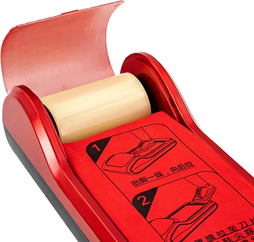 Vista 6 de Máquina de película para zapatos, 22.83 x 9.65 x 5.91 pulgadas, dispensador automático de cubiertas de zapatos, dispensador portátil para zapatos