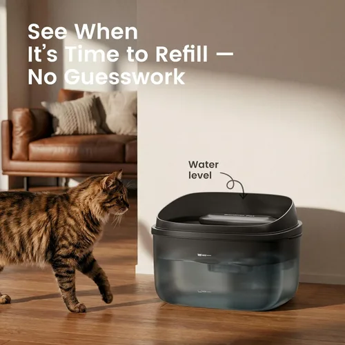 Vista 7 de Gardner Pet Fuente de agua para mascotas de 1 galón, fuente de agua para perros Vortex, fuente automática ultra silenciosa para gatos con filtro