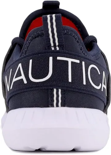 Vista 3 de Nautica Zapatos deportivos con cordones para niños, cómodos zapatos para correr para niños y niñas, niños pequeños y grandes