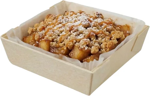 Vista 6 de Restaurantware Taipei - Moldes de madera para hornear de 3 onzas, 100 moldes desechables listos para horno, con forros de papel, recipientes
