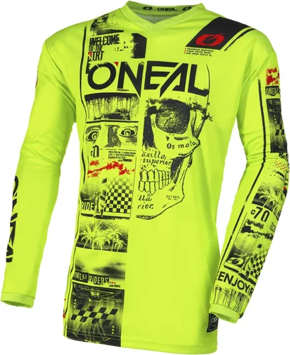 Vista 3 de O'Neal Boys' Element Youth Jersey Attack V23 Negro/Blanco