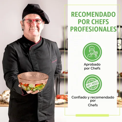 Vista 6 de Tapas elásticas de silicona reutilizables para almacenamiento de alimentos en el refrigerador, fundas elásticas resistentes al calor, tazas, latas