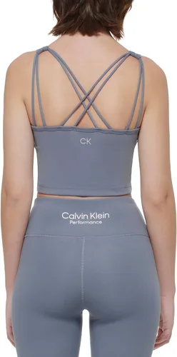 Vista 4 de Calvin Klein Sujetador deportivo básico de rendimiento con tiras para mujer