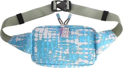 Vista 2 de KAVU Point Sur - Riñonera de nailon con bolsillo de malla, Ripple Tie Dye