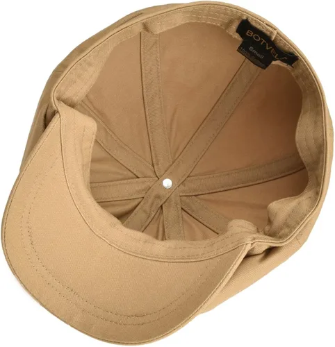 Vista 6 de BOTVELA Gorra plana de 8 piezas para hombre, 100% algodón, Gatsby Ivy Golf Cabbie