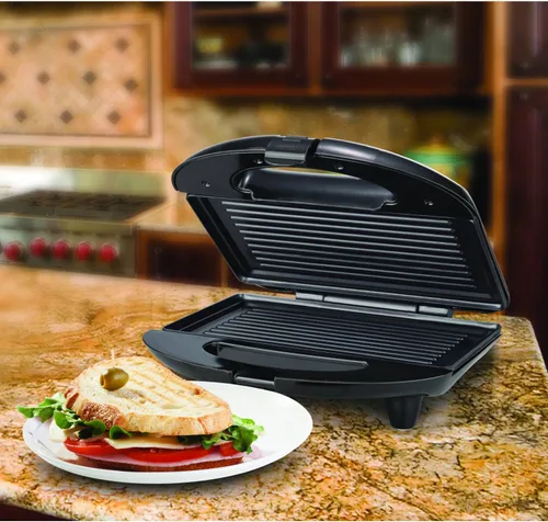 Vista 2 de Brentwood RA25985 Electrodomésticos TS-246 Panini Maker, Negro