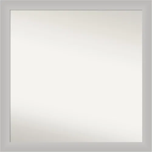 Vista 13 de Amanti Art Silver Bathroom Mirror for Over Sink, 26x45 Custom Made Marred Pewter Rectangle Vanity Mirror, Oversize Casual Wood Frame, Hangs Estaño