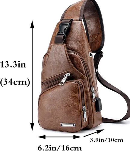 Vista 2 de Rullar Bandoleras de hombro en el pecho, bandolera, senderismo, mochila multiusos