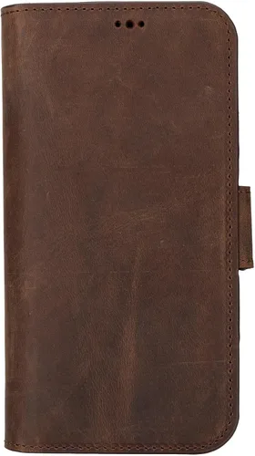Vista 6 de Bayelon Cartera de cuero Cas para iPhone 15 Pro - Funda con tapa abatible, funda tipo cartera para iPhone 15 Pro, funda tipo cartera, función atril