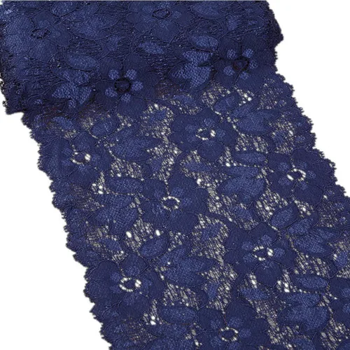 Vista 20 de MSCFTFB Cinta bordada de flores de encaje elástico de 5 yardas de ancho de 6.3 pulgadas de ancho para decoración de ropa, manualidades, boda, baby