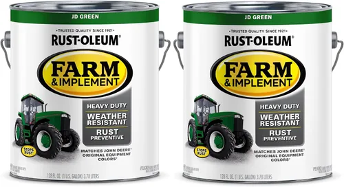 Vista 22 de Rust-Oleum Farm & Implement 280176 - Pintura esmaltada, galón, naranja (Allis Chalmers Orange)