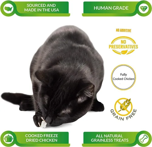Vista 4 de Premio para mascota Catmandoo de pollo deshidratado