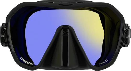 Vista 12 de Cressi Máscara de buceo sin marco para adultos - Lente mono de visión ancha - bajo volumen interno - Silicona suave pura - Z2: diseñado en Italia