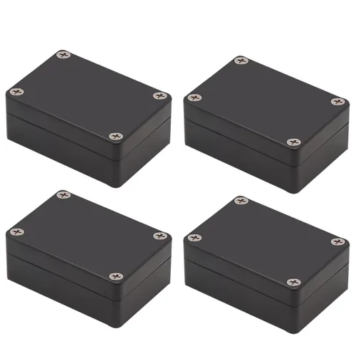Vista 17 de Zulkit. - Caja de plástico impermeable ABS IP65. - Caja de derivación eléctrica - color negro.