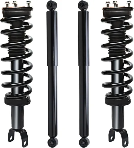 Vista 42 de Detroit Axle - Puntales y Amortiguadores para Chevy Traverse Buick Enclave GMC Acadia Saturn Outlook 2007-2012, 2 puntales delanteros con resorte