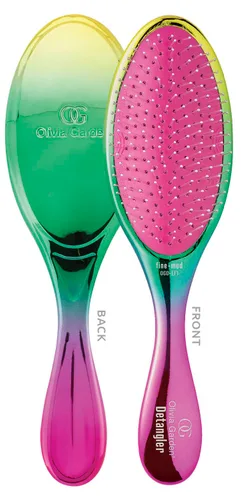 Vista 2 de Olivia Garden Aurora - Cepillo desenredante para cabello húmedo y seco de fino a medio, cepillo desenredante para mujeres, hombres, niños - Aurora
