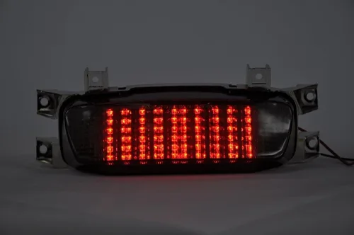 Vista 9 de Luz trasera LED de freno para motocicleta, señales de giro integradas compatibles con Suzuki 1992-1993 GSXR600, 1993-1995 GSXR750, 1993-1998