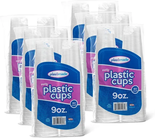 Vista 13 de Vasos reutilizables desechables de plástico transparente de 3 onzas para beber, baño, enjuague, prueba, medicamentos, fiesta, hogar, oficina, agua 1