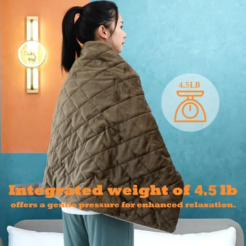 Vista 6 de cozzyhug™ Pro Extreme - Almohadilla térmica de peso XXXL más grande con tecnología FIRfusion NEO, iones negativos emitidos, infrarrojos lejanos