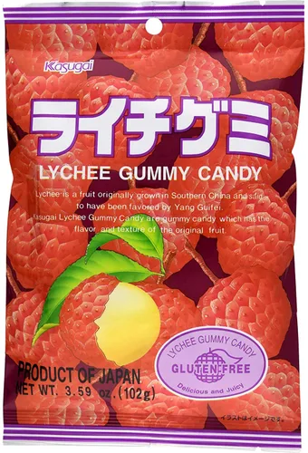 Vista 2 de Dulces de goma de lichi Kasugai de 3.59 oz