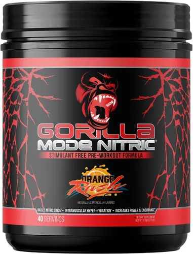 Vista 6 de Gorilla Mode Nitric mejorado sin estimulantes antes del entrenamiento – Mejor sabor y más eficaz sin estimulantes antes del entrenamiento/bomba