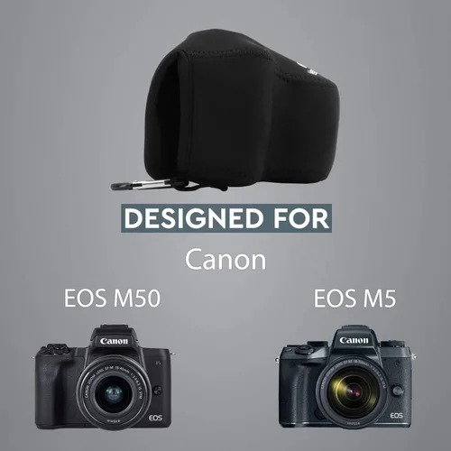 Vista 6 de Megagear MG1036 - Funda de neopreno ultraligera para cámara compatible con Canon Eos M50 Mark Iı (0.591-1.772 in), M50, M5 (0.591-1.772 in)