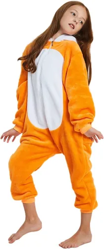 Vista 3 de ABENCA Pijama de forro polar para niños, diseño de zorro
