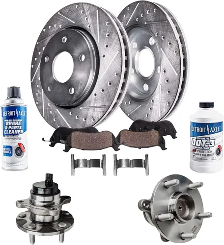 Vista 71 de Detroit Axle - Rotores de freno para Toyota Avalon 2020-2021 Camry 2020-2024, repuesto de rotores de freno de disco perforados y ranurados: rotor