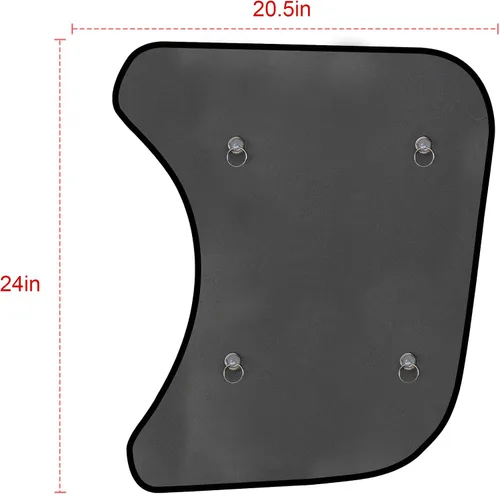 Vista 5 de Parasol de ventana lateral para semircamión, ajuste personalizado para Freightliner Cascadia (todos los años), protección UV interior, fácil