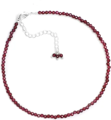 Vista 26 de Gempires - Tobillera ligera hecha a mano con cuentas, diseño clásico, hipoalergénica, chapada en plata de 11 pulgadas, regalo único para uso diario